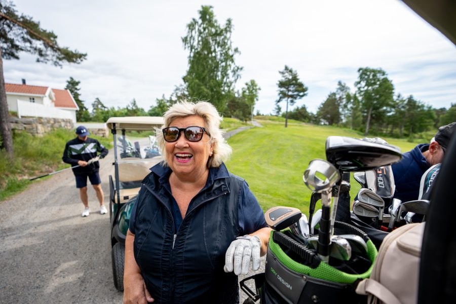 Nasjonal turnering. Glade deltagere. Her Marianne Smith Magelie