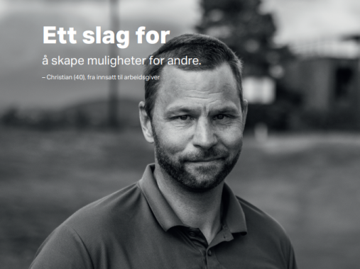 Christian Hanstad. Annonse Finansavisen 22.06.24. Ett slag for å bidra til å skape muligheter for andre.