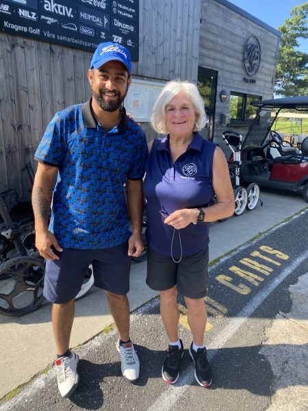 Fahrad og Randi Skauen, Ett slag av gangen ildsjel i Kragerø Golfklubb. Hole In One.