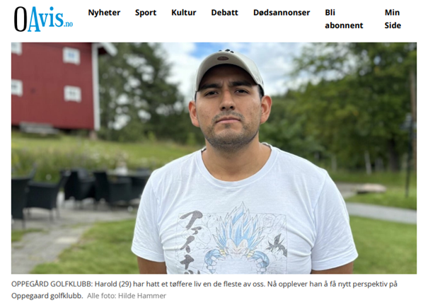 Harald golfer seg vekk fra kriminalitet og rus.
