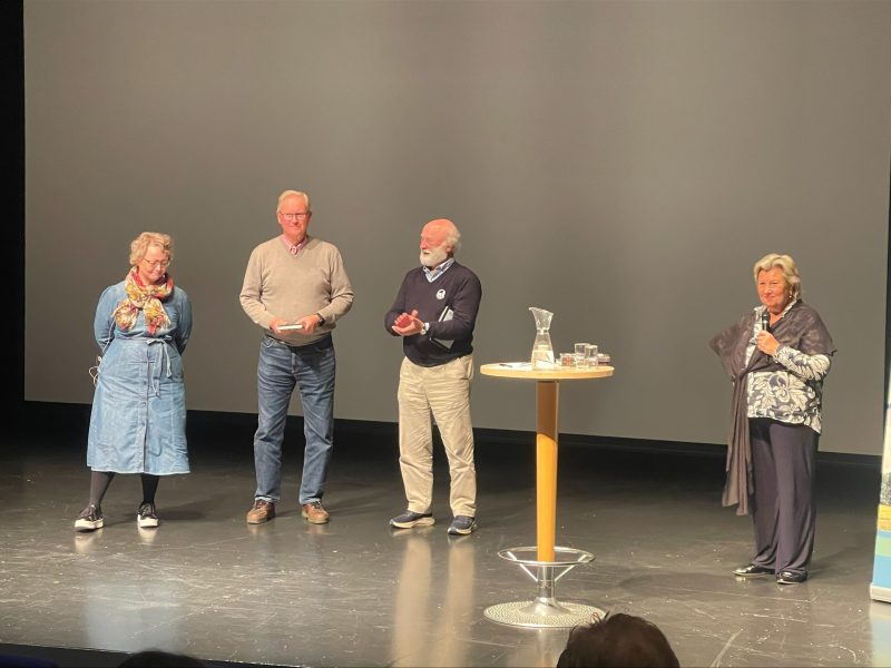Innlandet samlet: Stine W. Dahl i Elverum GK (f.v), Bjørn K. Johnsen i Atlungstad GK, Claus Mæland i Kongsvingers GK og Marianne Smith Magelie i ESAG.