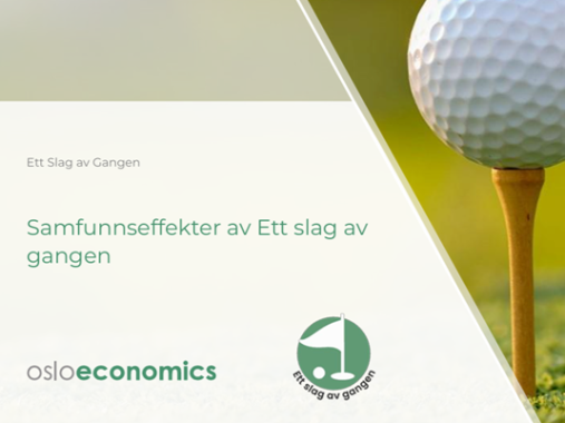 Oslo Economics. Rapport Ett slag av gangen.
